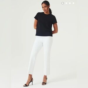NWT Spanx Kick Flare Pant Pull On in Classic White Size Large L Ankle Pant